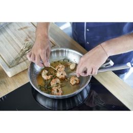 ZWILLING Pro Bratpfanne 24 cm, 18/10 Edelstahl, Silber Geeignet für alle Herdarten