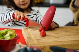 ZWILLING TWINNY Kinderkochmesser 10 cm, Rot Edelstahl ab 3 Jahren geeignet