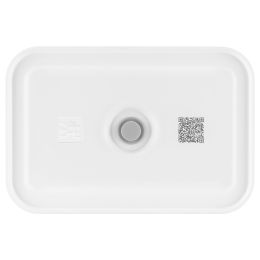 ZWILLING Fresh & Save Vakuum Lunchbox Set, L flach / 6-tlg, Kunststoff, Semitransparent-Grau