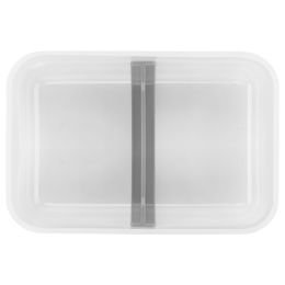 ZWILLING Fresh & Save Vakuum Lunchbox Set, L flach / 6-tlg, Kunststoff, Semitransparent-Grau