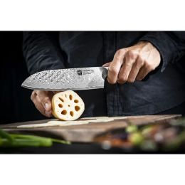 ZWILLING Tanrei Messer Santokumesser, 18 cm 101 Lagen Premium-Stahl