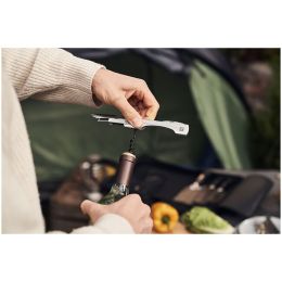 ZWILLING **** VIER STERNE Messer Reiseset, 7-tlg Schwarz Buchenholzbrett