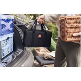 ZWILLING **** VIER STERNE Messer Reiseset, 7-tlg Schwarz Buchenholzbrett