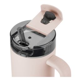 ZWILLING Thermo plus Isolierbecher Thermobecher mit Strohhalm, 900 ml Edelstahl Chocolate