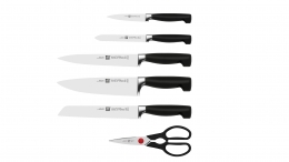 Zwilling Selbstschärfender Messerblock, Esche, 7-tlg. Vier Sterne 300 x 115 x 260 mm
