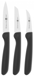 Zwilling Messer Küchenmesser Gemüsemesser Messerset, 3-tlg. (Kunststoff, schwarz) 280 x 90  mm