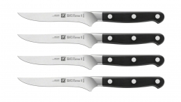 Zwilling® Pro Steakset, 4 x Steakmesser Küchenmesser Messer Fleischmesser 120 mm