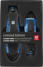 ZWILLING Classic INOX 2er Set Nagelknipser mit Nagelfeile blau Maniküre Pediküre