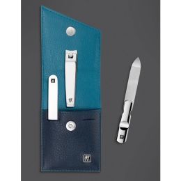 Zwilling CLASSIC INOX hochwertige Etui aus 3-farbigem Leder, 3 tlg.