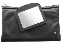 Zwilling Twinox Kosmetiktasche 3-tlg. schwarz Kombi-Nagelschere Pinzette schräg Saphir-Nagelfeile aus edelem Rindleder