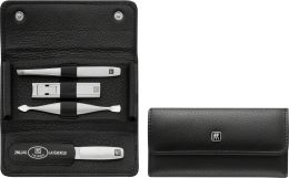 ZWILLING J.A. HENCKELS ZWILLING TWINOX Taschen Etui 4-tlg., schwarz Manicure Nagelplfege