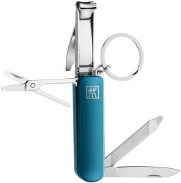 Zwillling Twinox Manicure Etui 4tlg.Taschenetui + Multitool/Taschenmesser petrol